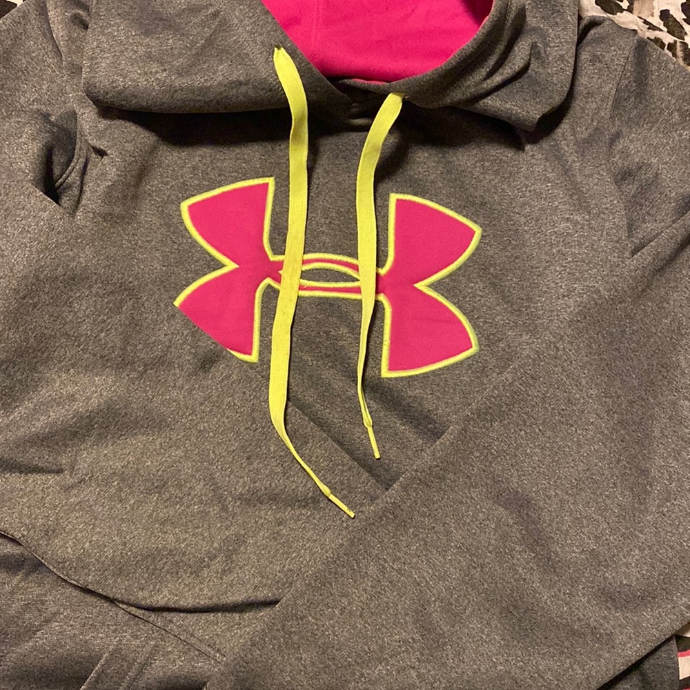 Under Armour Semi-Fitted Hoodie w/ Neon accents